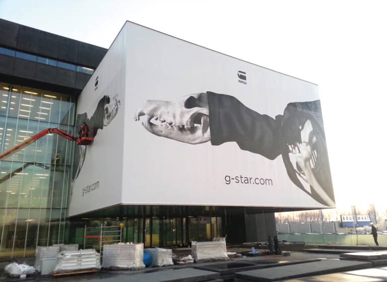 Fassadenbanner Gstar
